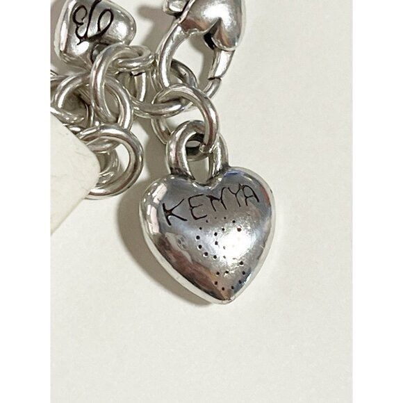 New Brighton Retired Kenya Black/White Marbled Glass Bead Bracelet Adjustable - Picture 3 of 4